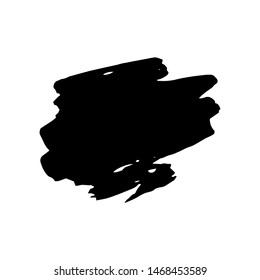 Hand drawn brush stroke for designs, templates etc. Vector illustration on white background