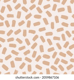 Hand drawn brush stroke seamless texture. Vector illustration.