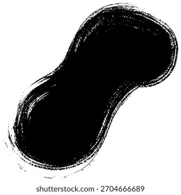 Las pinceladas dibujadas a mano crean un fondo negro inspirado en el grunge
