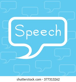 hand drawn bubble speech Vector EPS10, Great for any use.