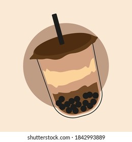 Hand drawn bubble tea flavors