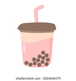 Hand drawn bubble tea flavors