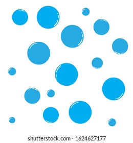 hand drawn Bubble water vector illustration design template doodle