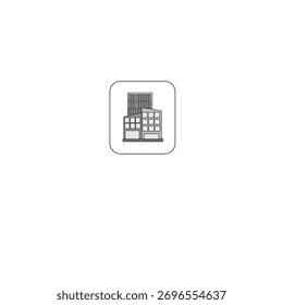 hand drawn building icon using vector, can be used as log