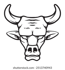 Hand Drawn bull Vector Illustration