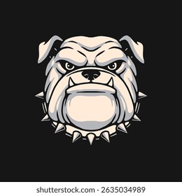 Hand Drawn Bulldog Head Illustration