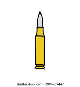 hand drawn bullet, doodle style, vector illustration.