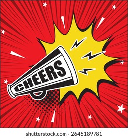 Hand drawn of  bullhorn symbol , vector illustration