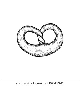 Bolinho desenhado à mão. Ilustração vetorial