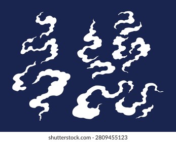 hand drawn bundle of smoke cigarette illustrations