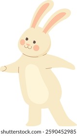 Hand Drawn Bunny Vector Illustration