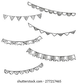 Hand Drawn Bunting Flags