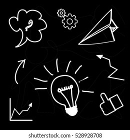 Hand drawn business icon