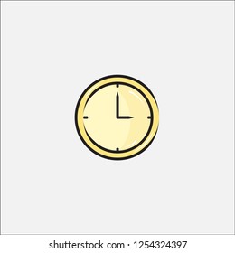 hand drawn business icon, time icon template design
