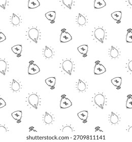 hand drawn business seamless pattern background