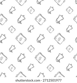 hand drawn business seamless pattern background