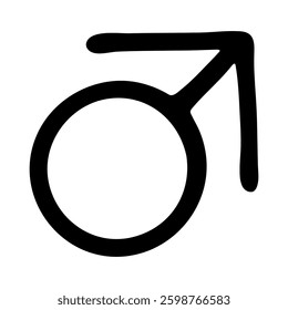 Hand drawn butch gender identity icon Symbol used to represent sex and gender