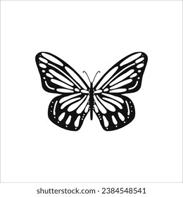 Hand drawn butterfly doodle, vectorHand drawn butterfly doodle, vector