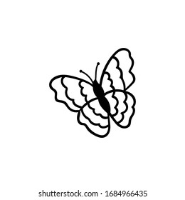 Mariposa/Vector dibujado a mano