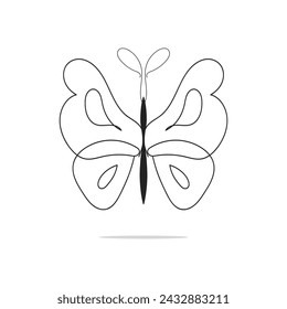 hand drawn butterfly vector design