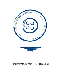 Hand drawn button illustration