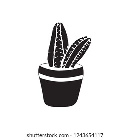 Hand drawn cactus. Cute illustration for card and cover. vintage badges. Vector elements for patches, transfer, tatoo, atc