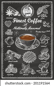 Hand Drawn of Cafe Items, vector