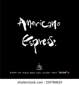 Hand drawn cafe poster illustration - vector