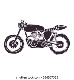 hand drawn cafe racer