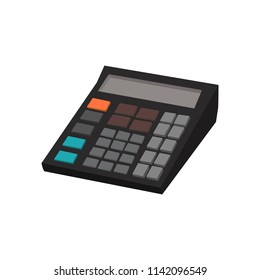 Hand drawn calculator isolated on white background. Vector illustration.