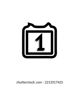 ilustración vectorial de icono de calendario dibujado a mano.