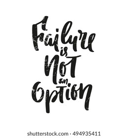 Hand drawn calligraphic card concept with quote, saying, message. Isolated on background. Ink lettering in modern trendy style. For home decor, banner, flyer. Stylish typographic design.
