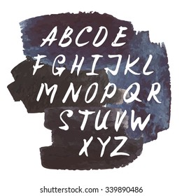 Hand drawn calligraphic font