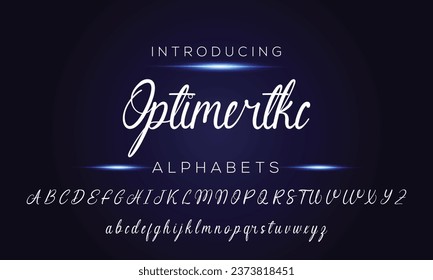 Hand drawn calligraphic vector font. Distress grunge texture. Modern script calligraphy type. ABC typography Latin alphabet.