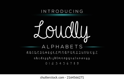 Hand drawn calligraphic vector monoline font. Distress signature letters. Modern script calligraphy type. ABC typography latin signature alphabet.