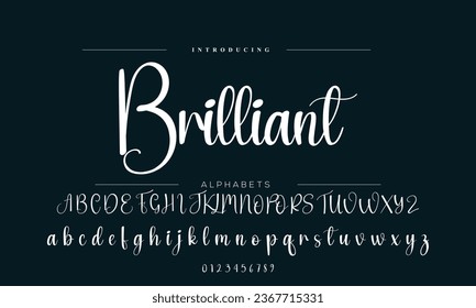 Hand drawn calligraphic vector monoline font. Distress signature letters. Modern script calligraphy type. ABC typography latin signature alphabet.