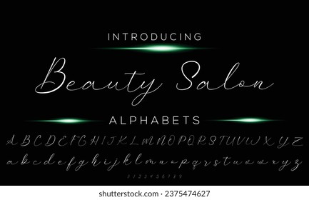 Hand drawn calligraphic vector monoline font. Distress signature letters. Modern script calligraphy type. ABC typography latin signature alphabet.
