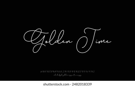 Hand drawn calligraphic vector monoline font. Distress signature letters. Modern script calligraphy type. ABC typography latin signature alphabet.