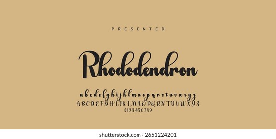 Hand drawn calligraphic vector monoline font. Distress signature letters. Modern script calligraphy type. ABC typography latin signature alphabet.