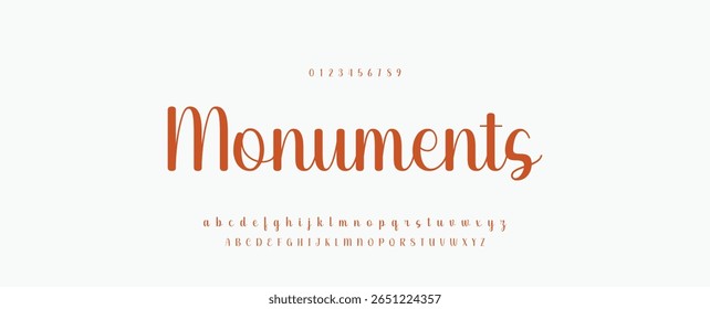 Dibujado a mano de Vector caligráfico monoline fuente. Letras de la firma de socorro. Tipo de caligrafía de script moderno. Tipografía ABC alfabeto latino de firma.