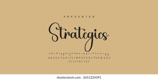 Hand drawn calligraphic vector monoline font. Distress signature letters. Modern script calligraphy type. ABC typography latin signature alphabet.