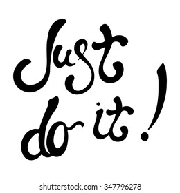 Hand drawn calligraphy lettering