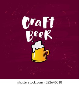 Hand drawn calligraphy lettering  Craft beer