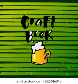 Hand drawn calligraphy lettering  Craft beer