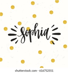 Sophia Name Stock Illustrations Images Vectors Shutterstock