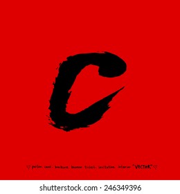 Hand drawn calligraphy - vector