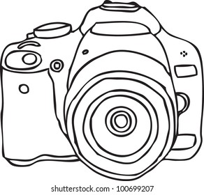 hand drawn camera