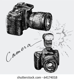 hand drawn camera