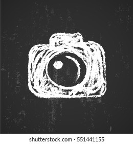 hand drawn camera icon