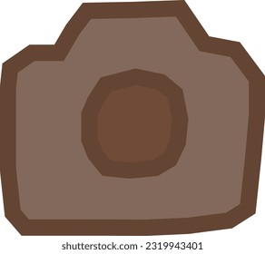 icono de la cámara dibujado a mano simple uno